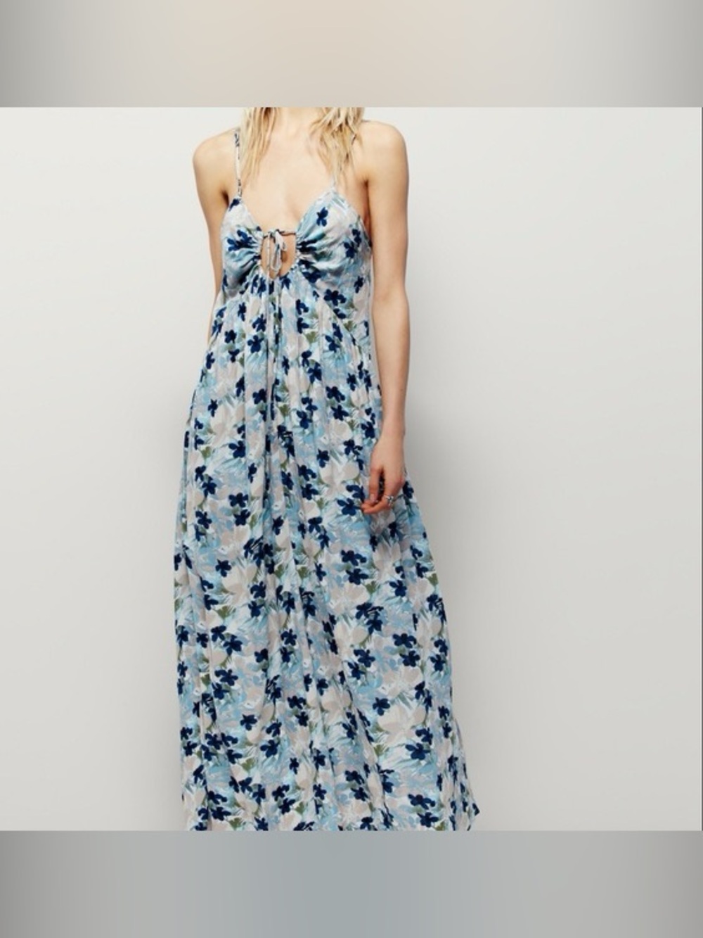Free People Mulberry Keyhole Dress